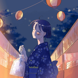 花火が瞬いて